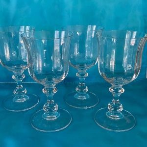 Set of Four Vintage Mikasa French Countryside Footed Goblets. SET OF FOUR